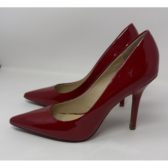 Charles David Women's Leather Pointed Toe High-Heel Pumps-Red-US 7.5 - Picture 2 of 16
